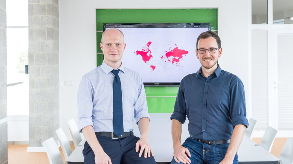 Gründer-Duo vom Startup aus Jena Enginsight