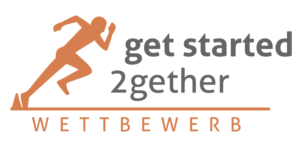 Logo des "get started 2gether"-Wettbewerbs